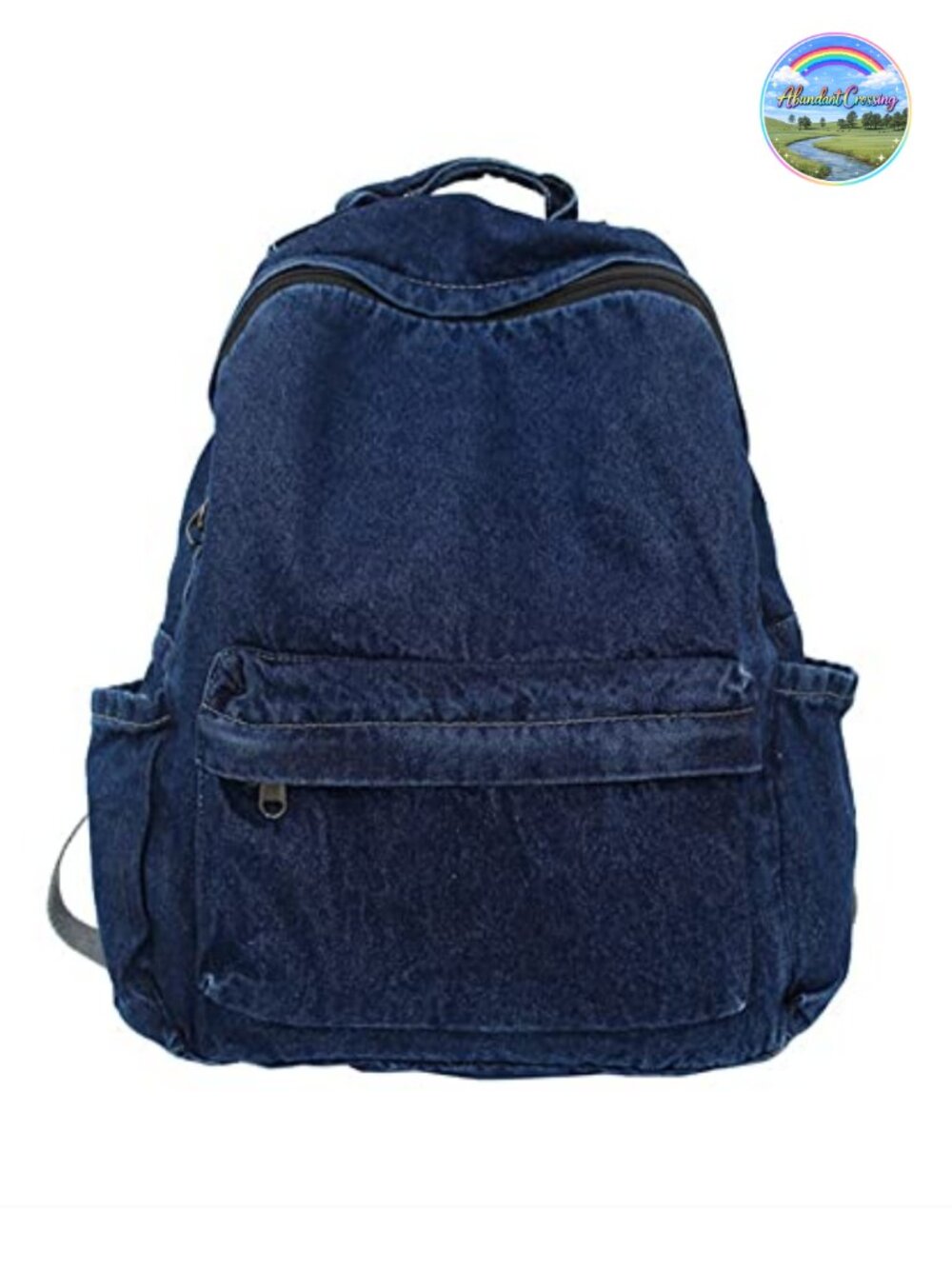 Vintage Denim Canvas Laptop Backpack Lightweight Rucksack Daypack